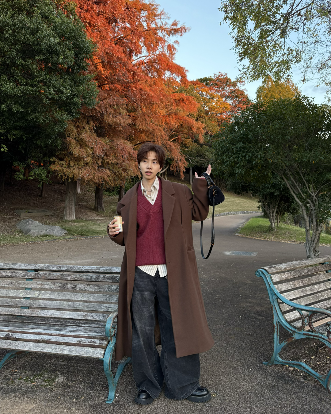 Vネックルーズニット WG0211