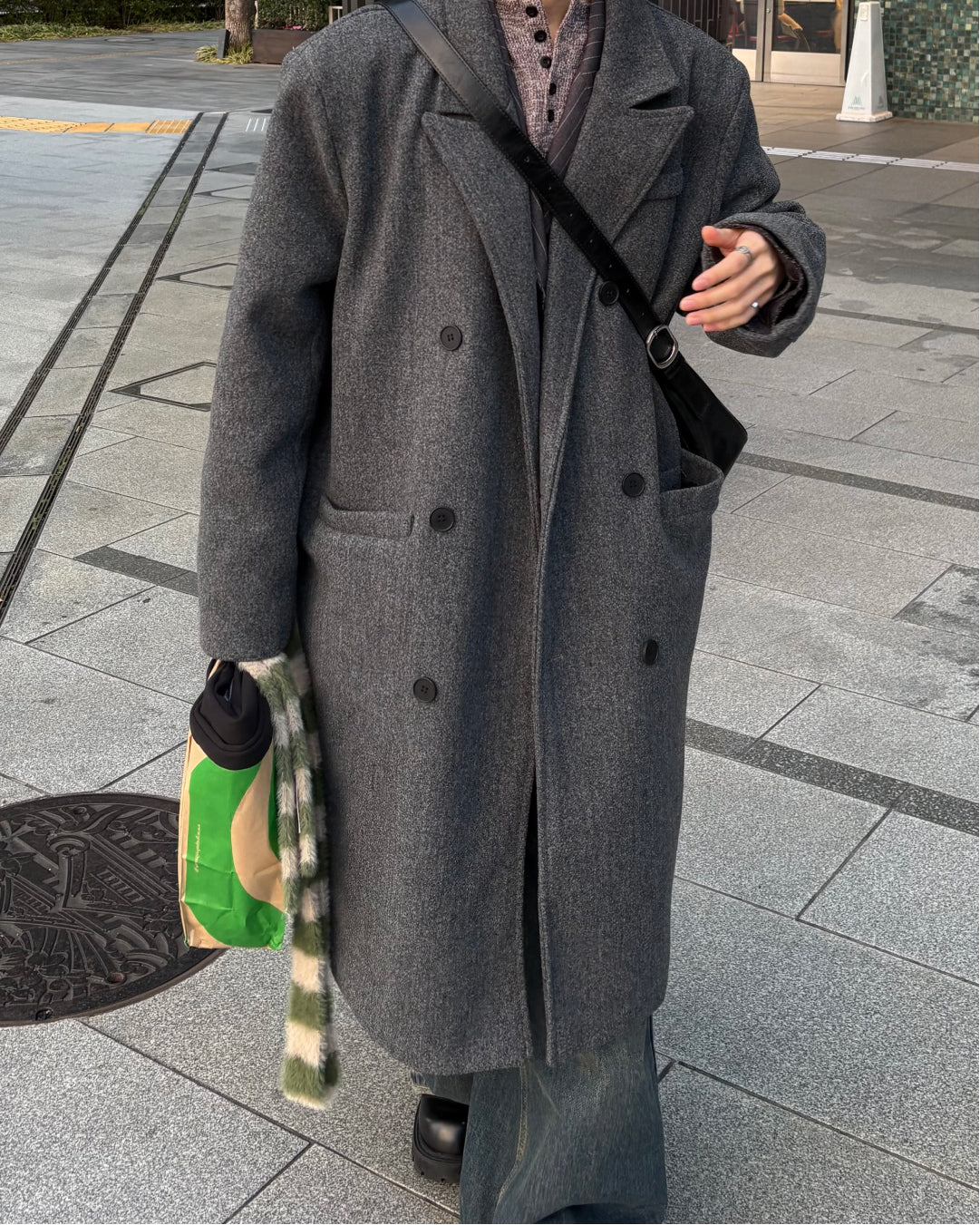 ダブルブレスト ロングチェスターコート WG0217 – YOLO（ヨロ