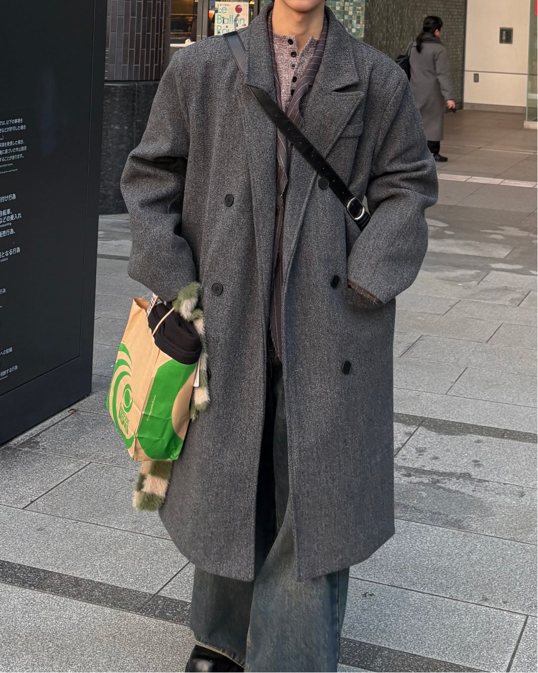 ダブルブレスト ロングチェスターコート WG0217 – YOLO（ヨロ