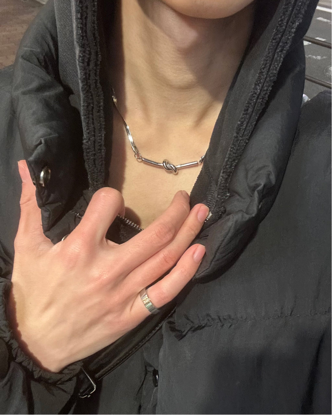 ノットデザインシルバーネックレス WG0275