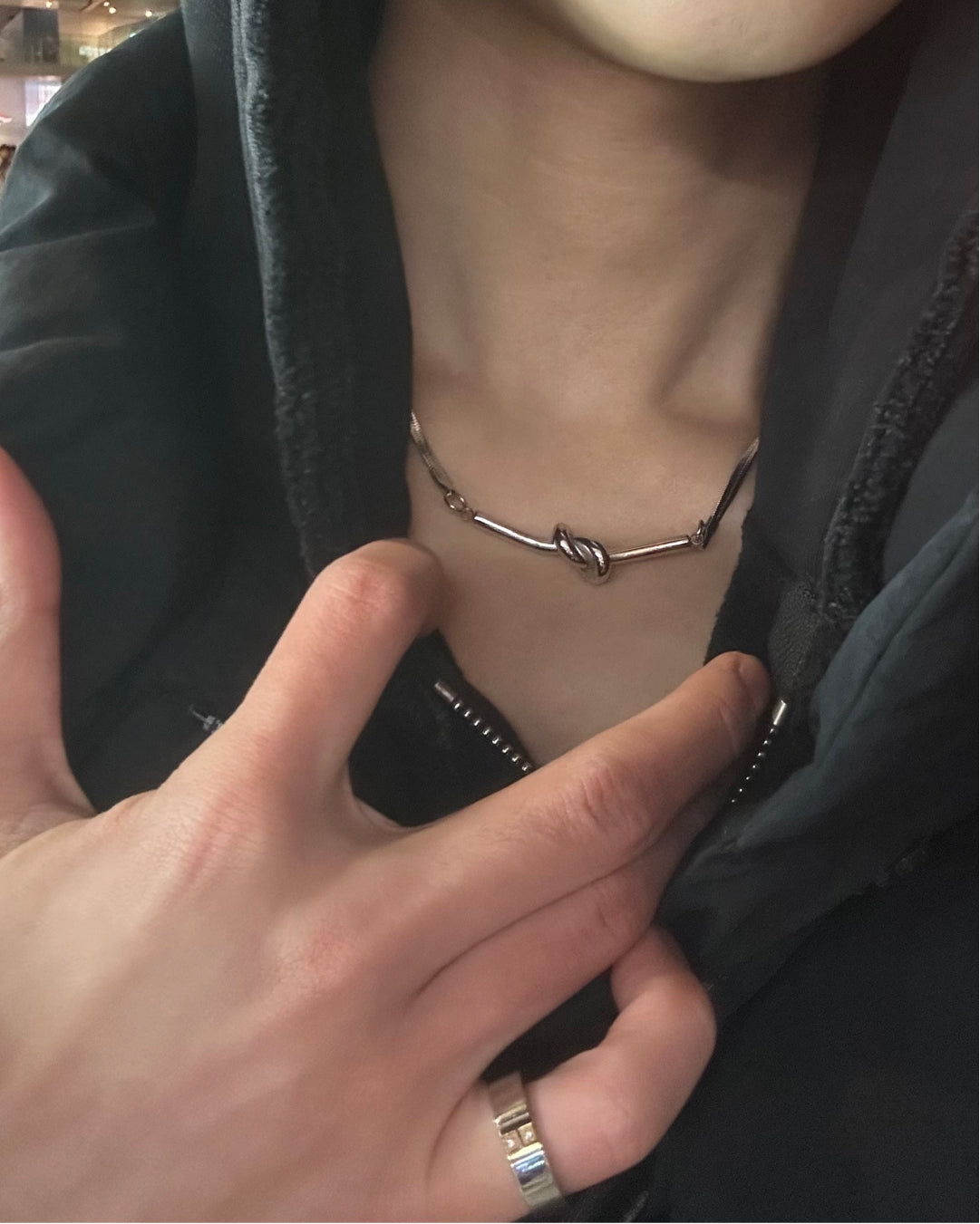 ノットデザインシルバーネックレス WG0275
