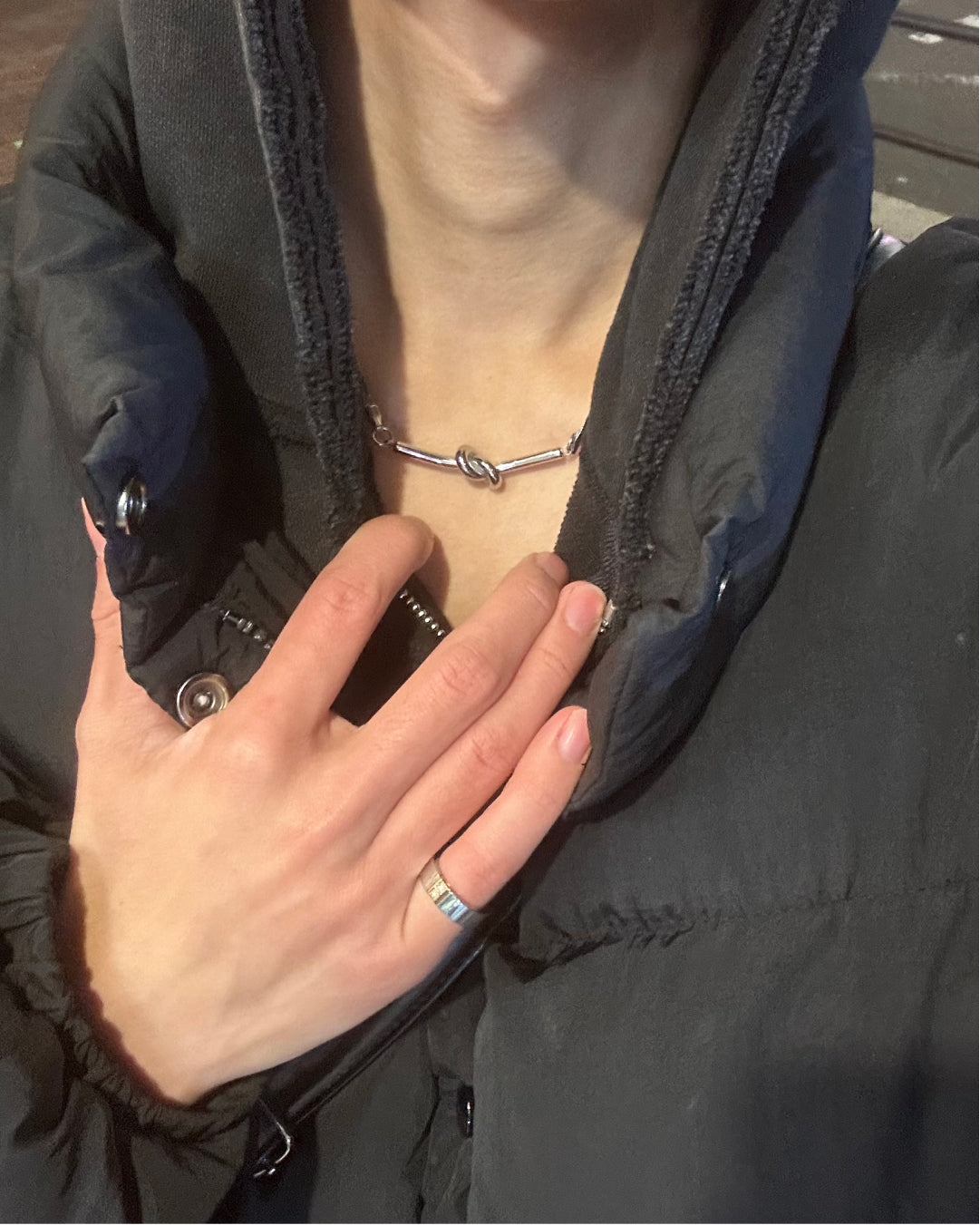 ノットデザインシルバーネックレス WG0275