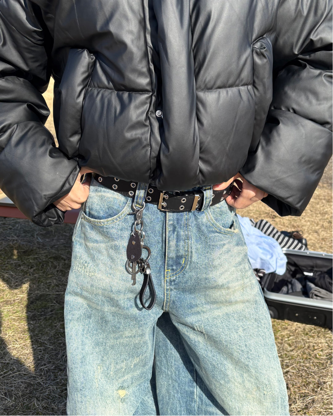 ハトメデザインワイドベルト WG0297