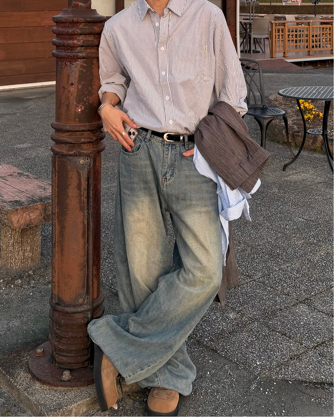 【一部即納】ミニマルストライプシャツ WG0301