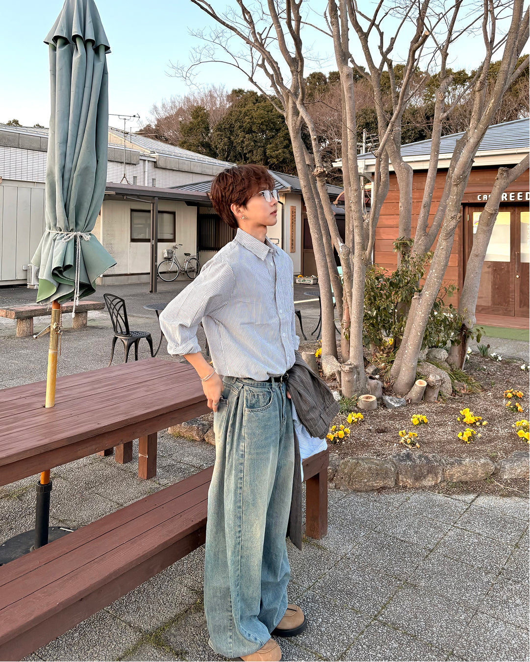 【一部即納】ミニマルストライプシャツ WG0301