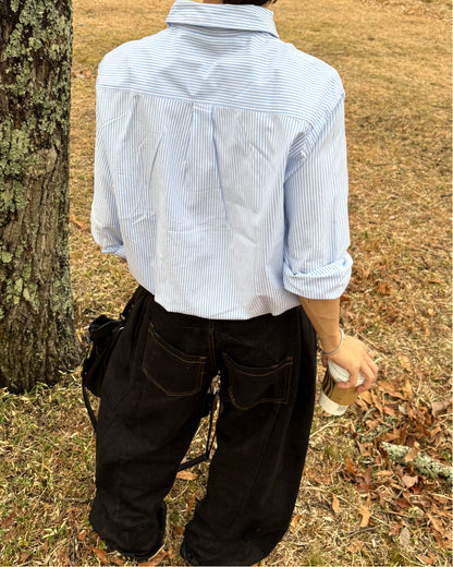 【一部即納】ミニマルストライプシャツ WG0301