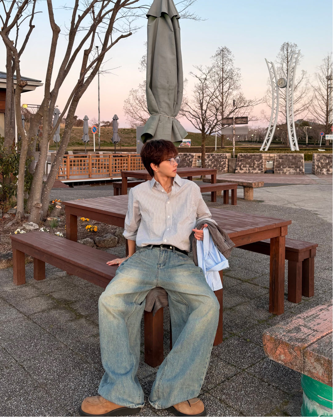 【一部即納】ミニマルストライプシャツ WG0301