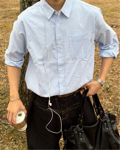 【一部即納】ミニマルストライプシャツ WG0301