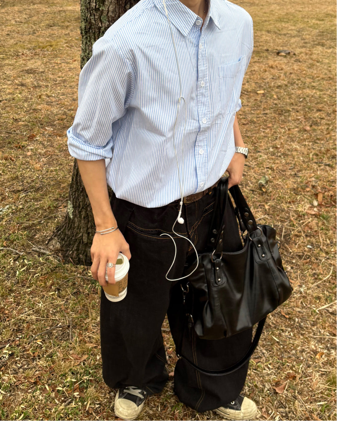 【一部即納】ミニマルストライプシャツ WG0301