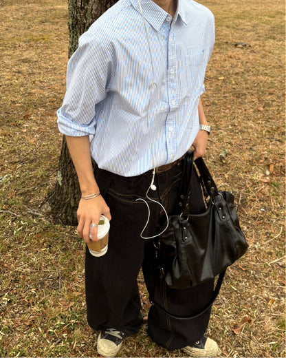 【一部即納】ミニマルストライプシャツ WG0301