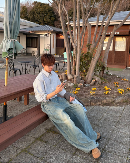 【一部即納】ミニマルストライプシャツ WG0301