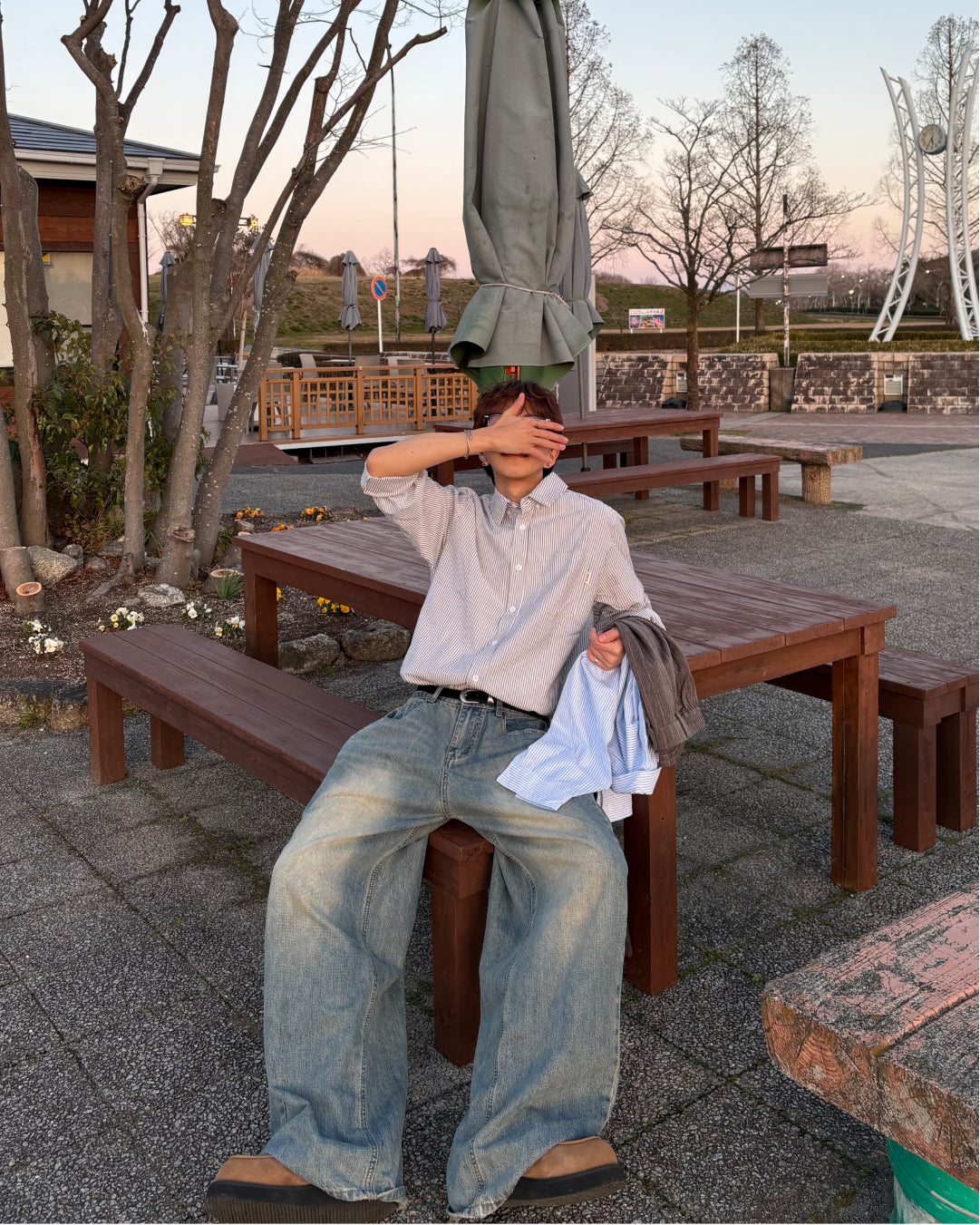 【一部即納】ミニマルストライプシャツ WG0301