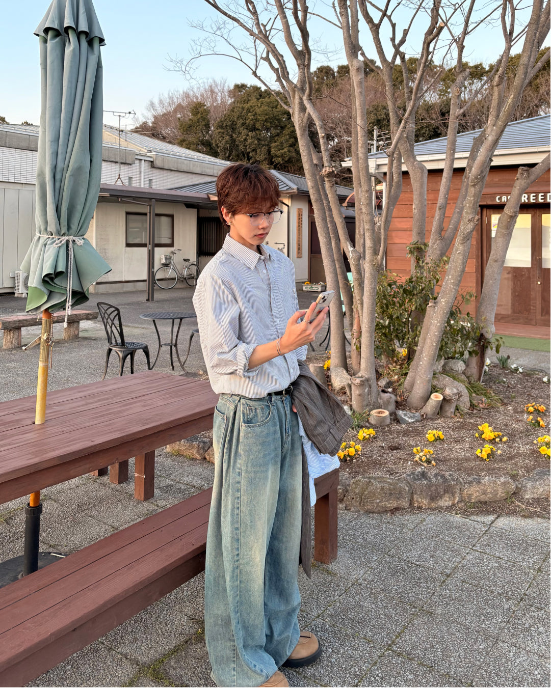 【一部即納】ミニマルストライプシャツ WG0301