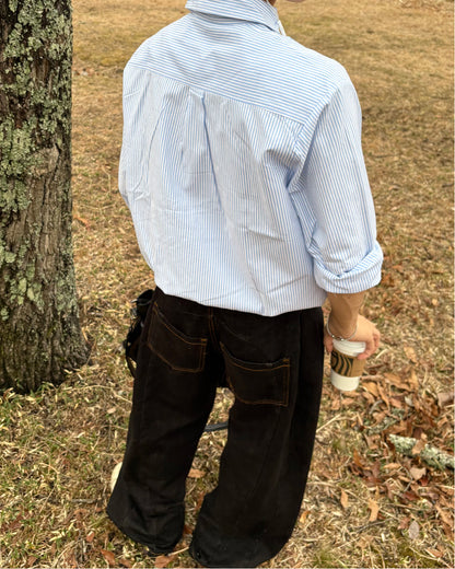 【一部即納】ミニマルストライプシャツ WG0301