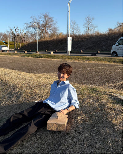 ルーズシルエットブルーシャツ WG0314