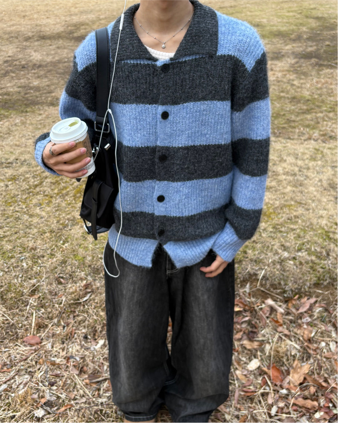 シャギーボーダーカーディガン WG0315