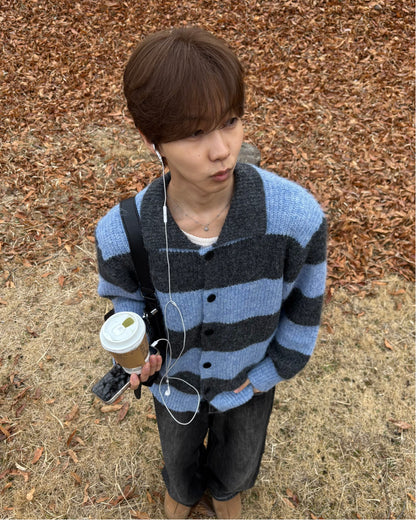 シャギーボーダーカーディガン WG0315