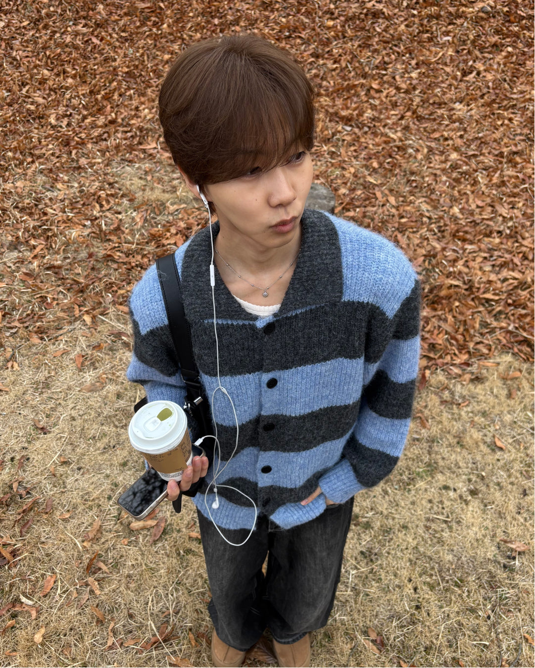 シャギーボーダーカーディガン WG0315