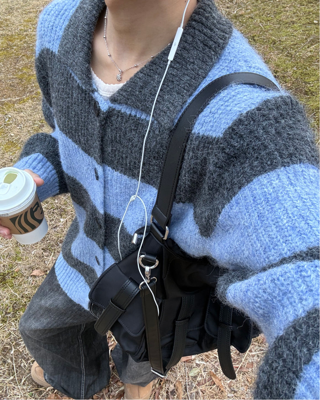 シャギーボーダーカーディガン WG0315