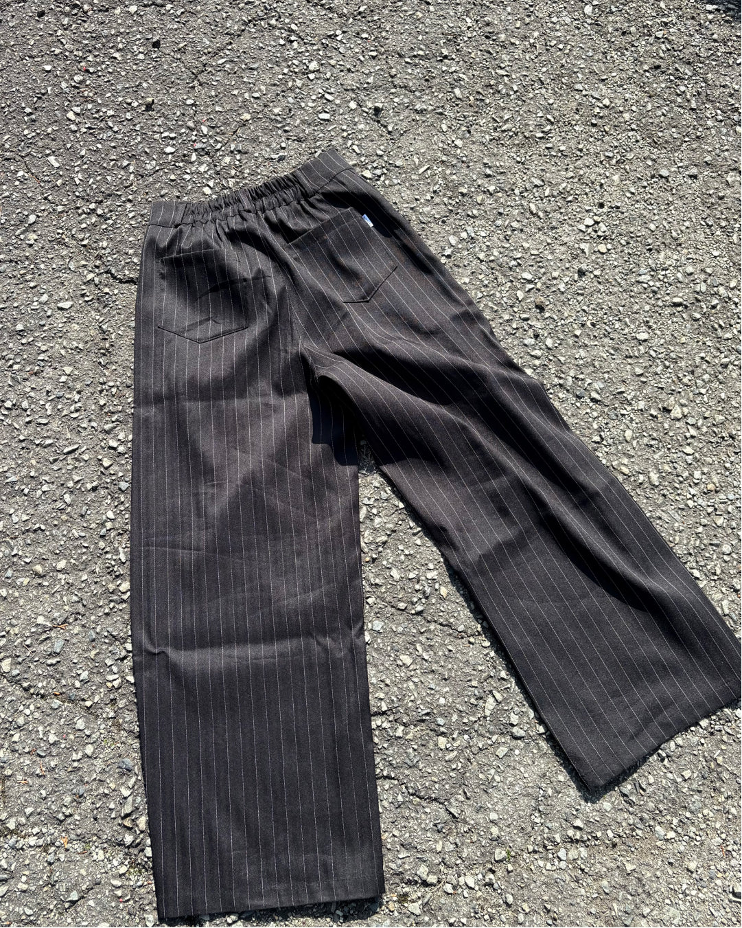 ピンストライプイージーワイドパンツ WG0329