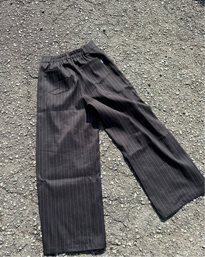 ピンストライプイージーワイドパンツ WG0329
