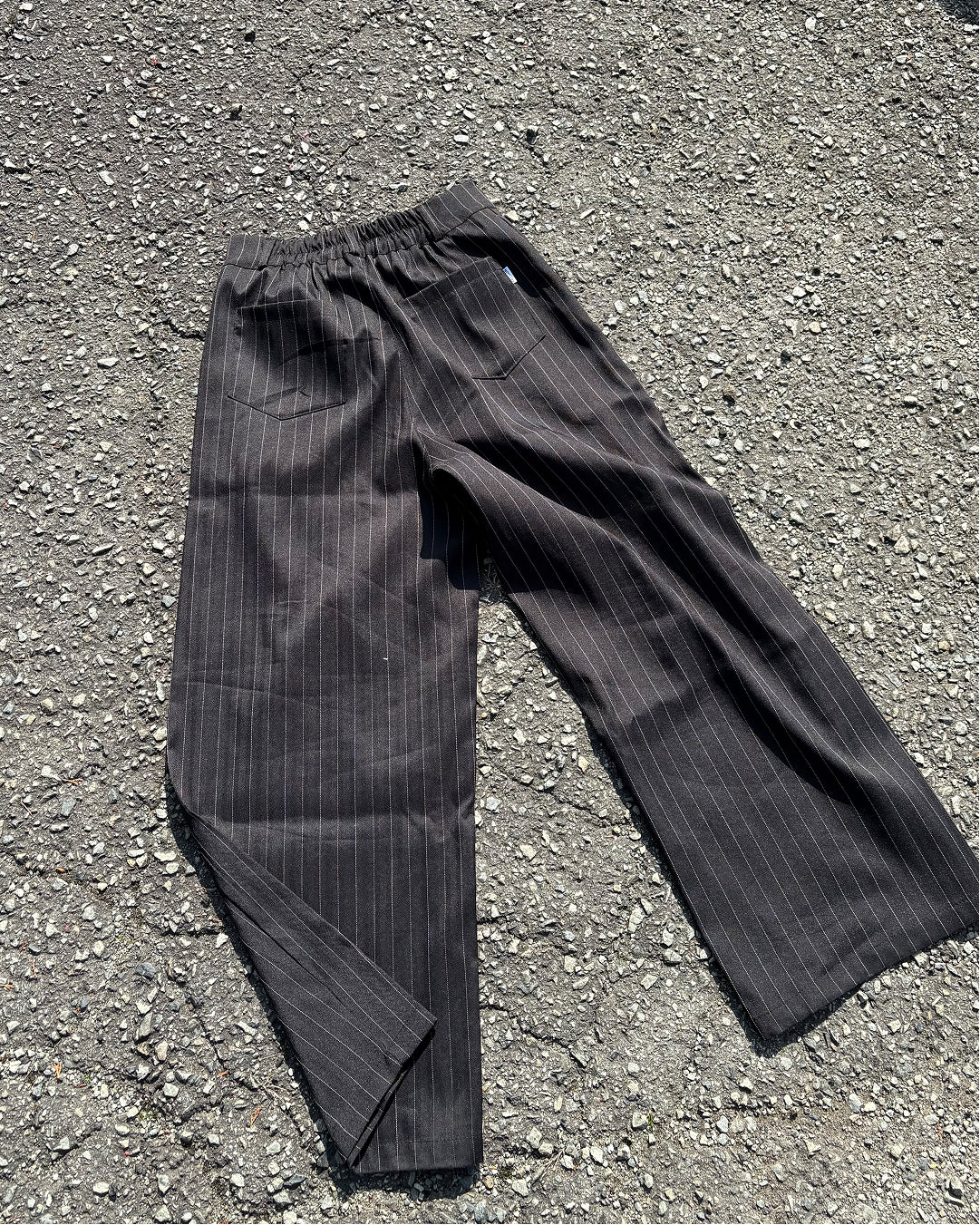 ピンストライプイージーワイドパンツ WG0329