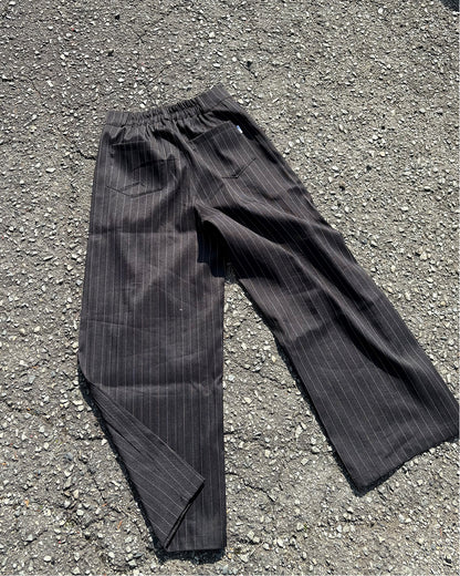 ピンストライプイージーワイドパンツ WG0329
