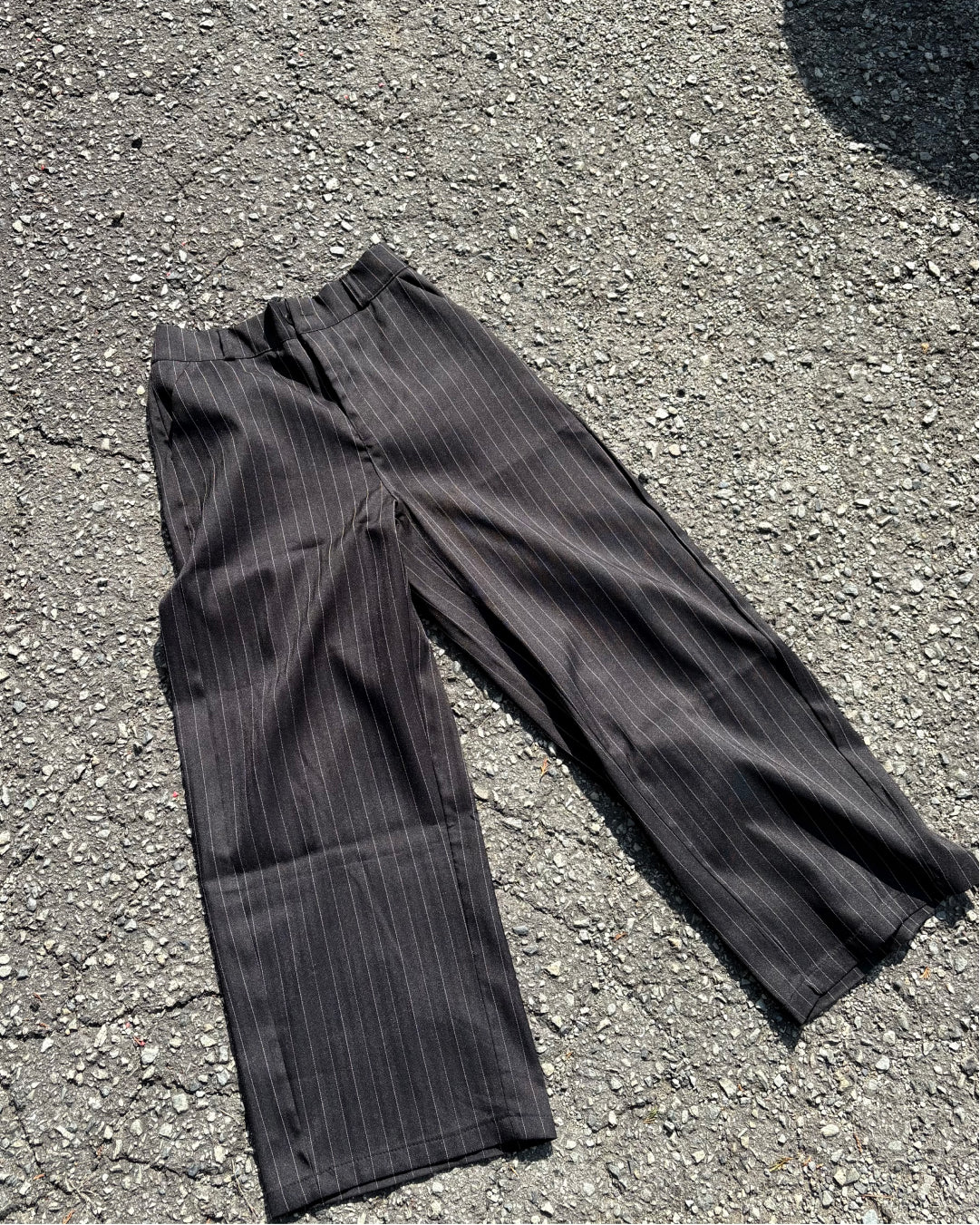 ピンストライプイージーワイドパンツ WG0329