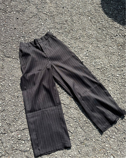 ピンストライプイージーワイドパンツ WG0329