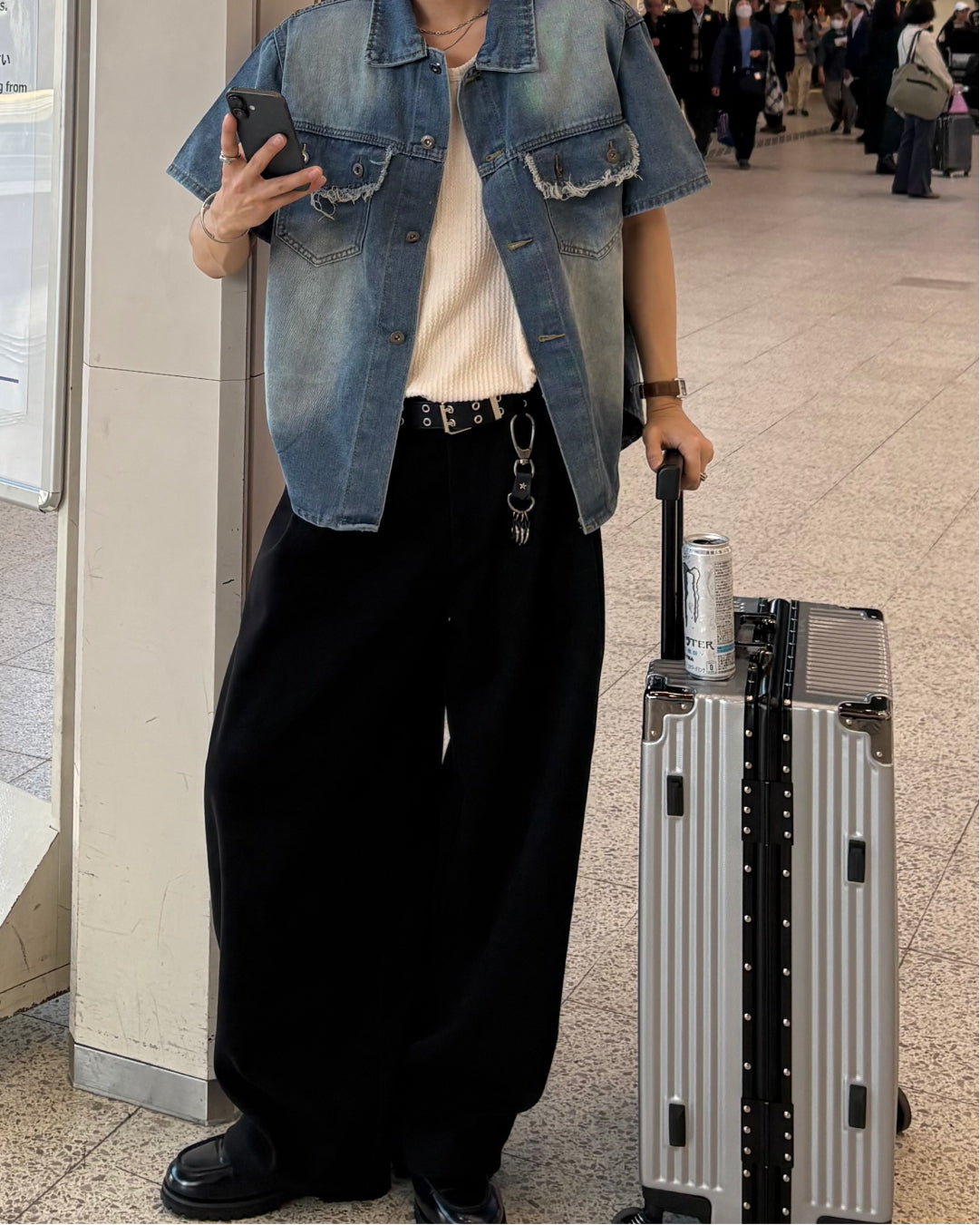 カットオフスリーブポケットシャツ WG0331