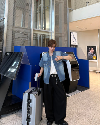 カットオフスリーブポケットシャツ WG0331