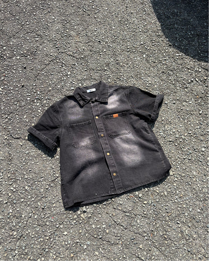 フェードウォッシュデニムルーズシャツ WG0332
