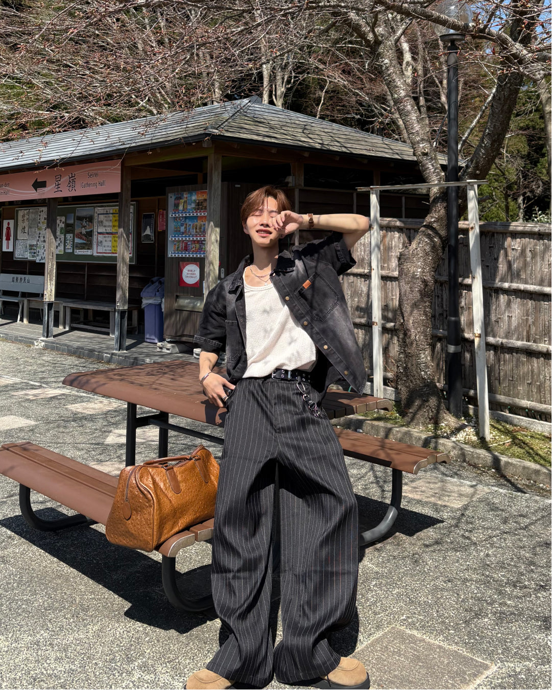 フェードウォッシュデニムルーズシャツ WG0332