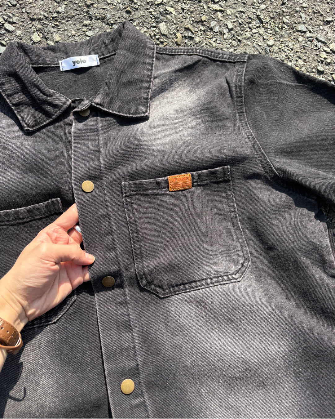 フェードウォッシュデニムルーズシャツ WG0332