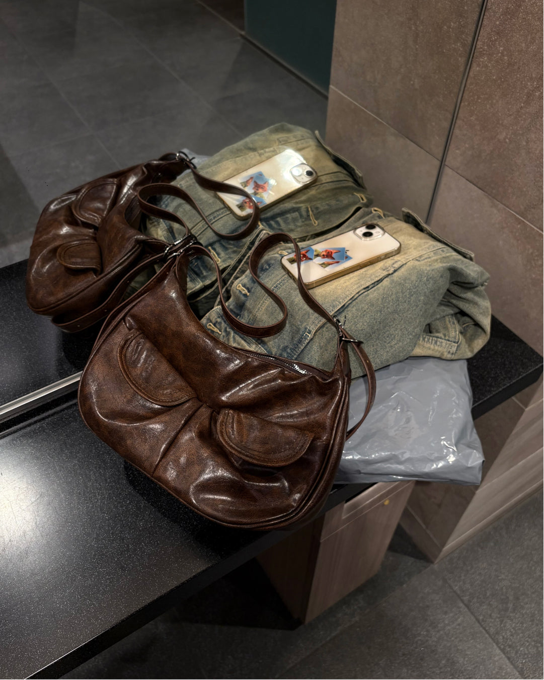 フロントポケットショルダーバック WG0342