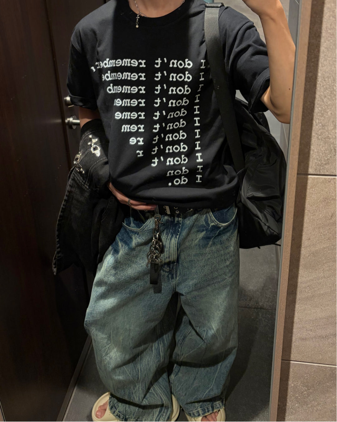 ロゴプリントデザインTシャツ WG0360