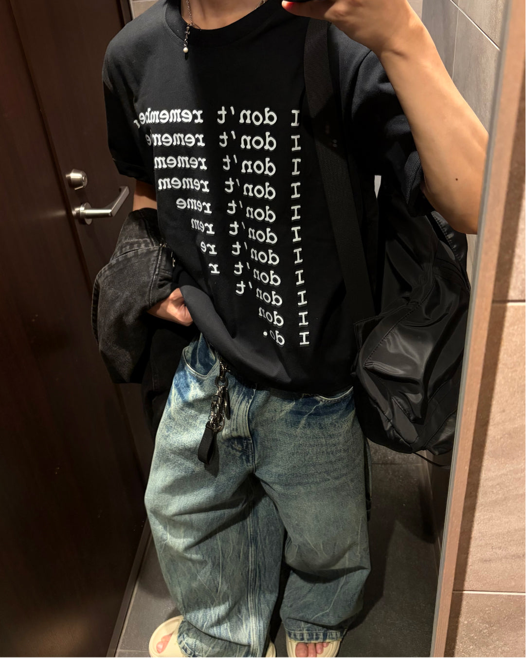 ロゴプリントデザインTシャツ WG0360