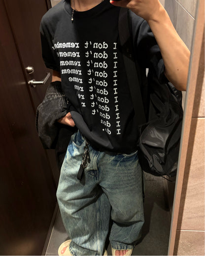 ロゴプリントデザインTシャツ WG0360