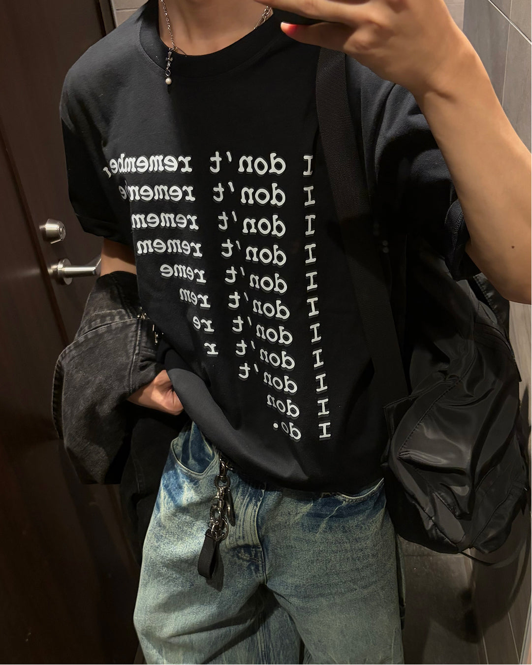 ロゴプリントデザインTシャツ WG0360