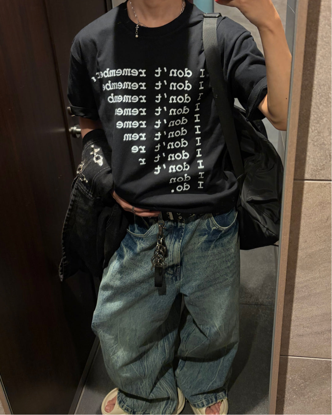 ロゴプリントデザインTシャツ WG0360