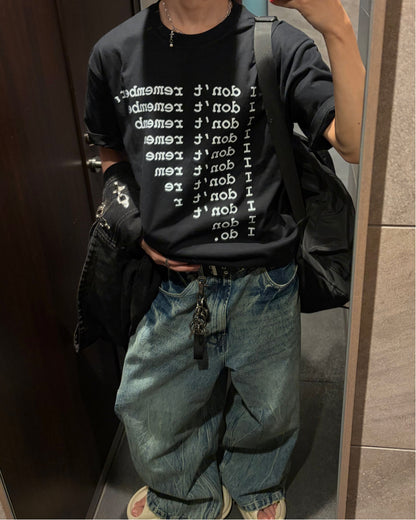 ロゴプリントデザインTシャツ WG0360