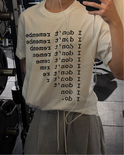 ロゴプリントデザインTシャツ WG0360