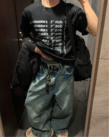 ロゴプリントデザインTシャツ WG0360