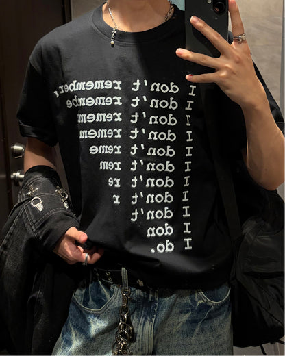 ロゴプリントデザインTシャツ WG0360