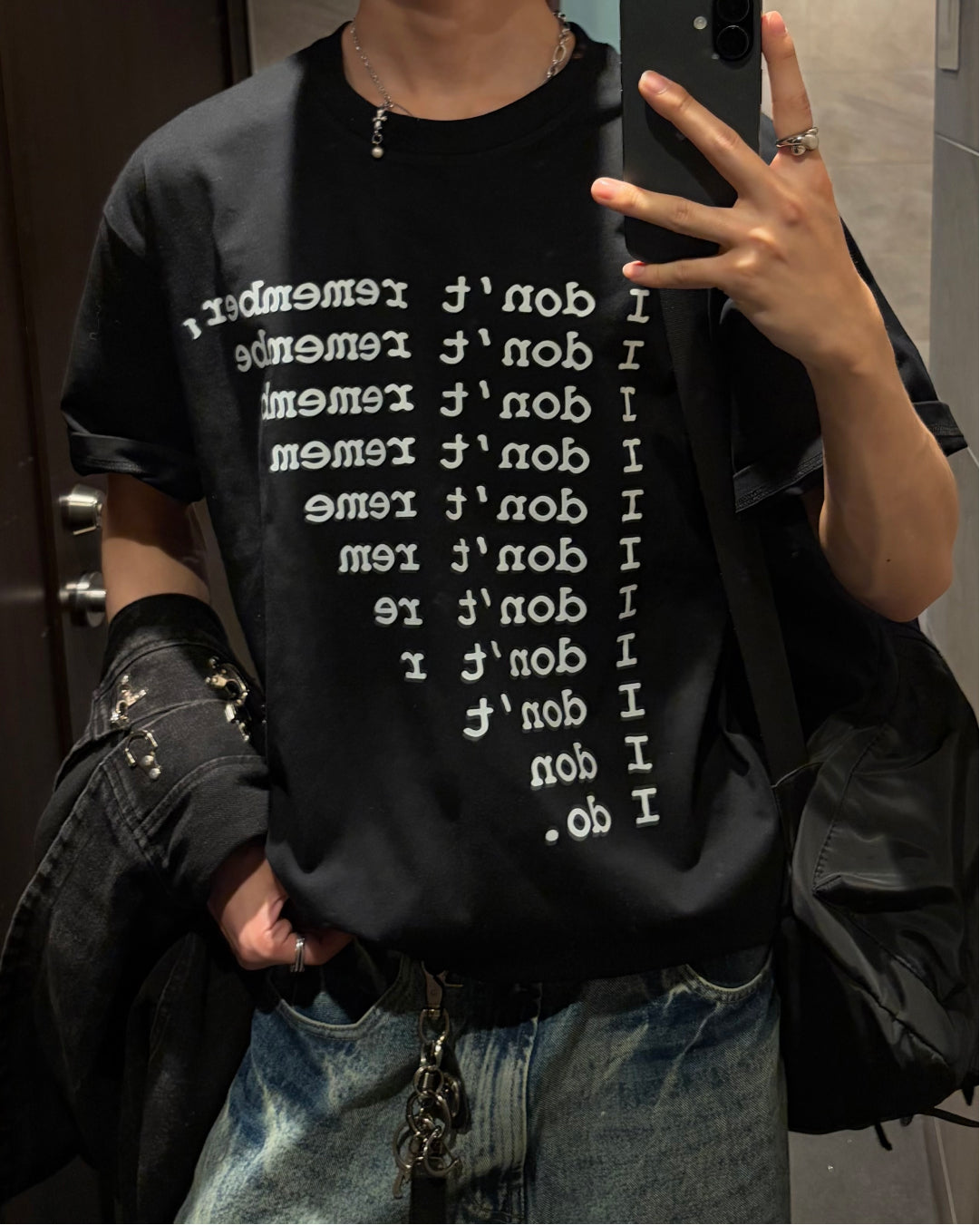 ロゴプリントデザインTシャツ WG0360