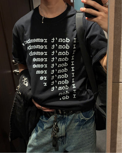 ロゴプリントデザインTシャツ WG0360