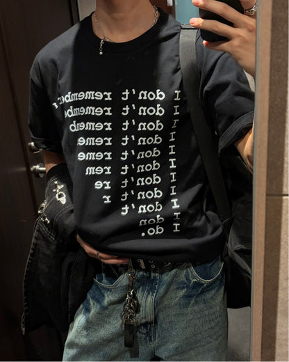 ロゴプリントデザインTシャツ WG0360