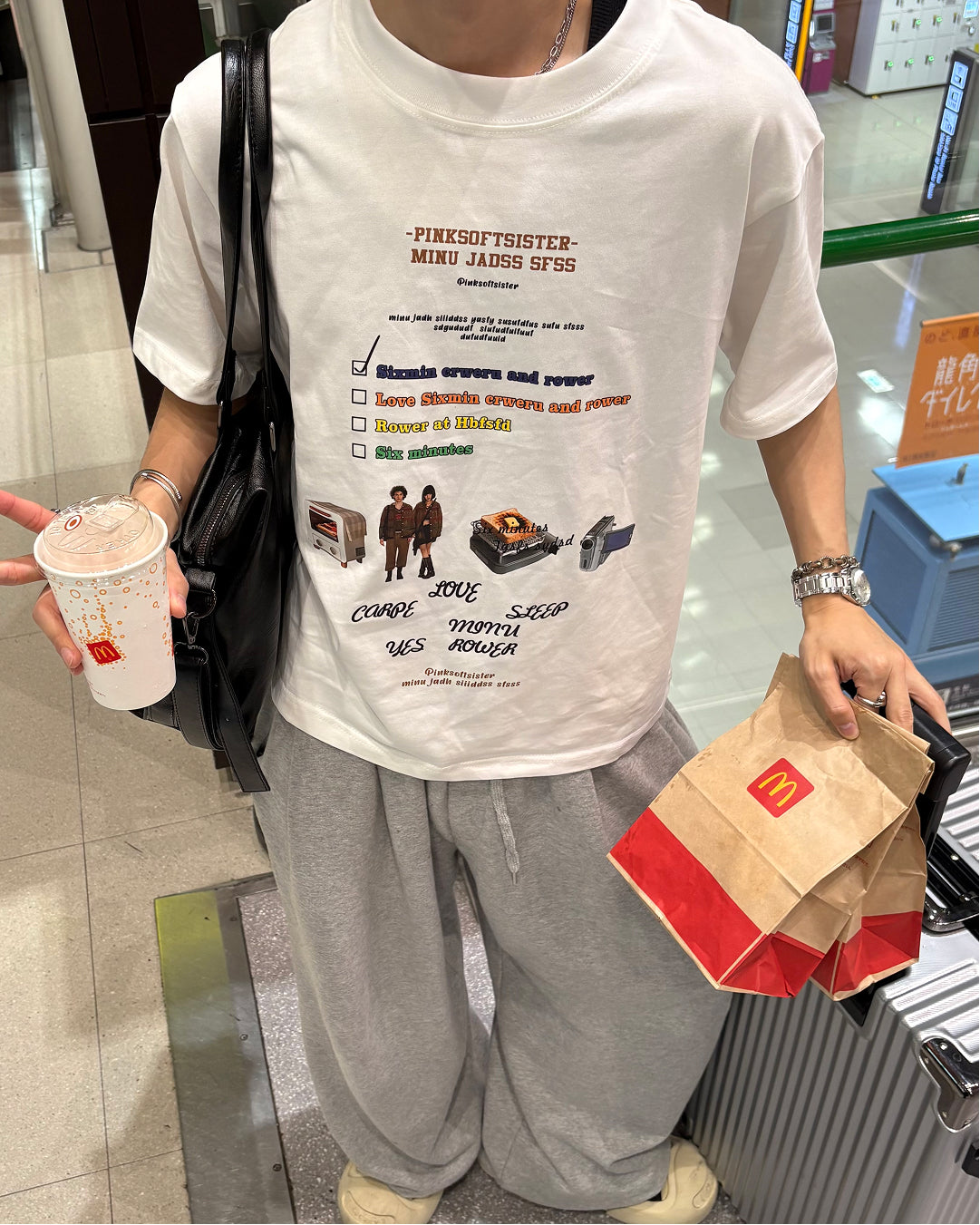 マルチグラフィックTシャツ WG0393