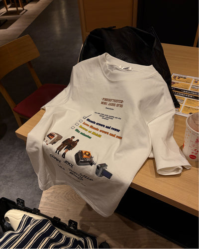 マルチグラフィックTシャツ WG0393