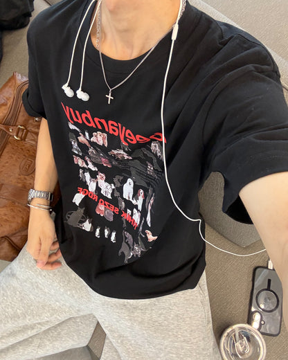 アニマルグラフィクTシャツ WG0586